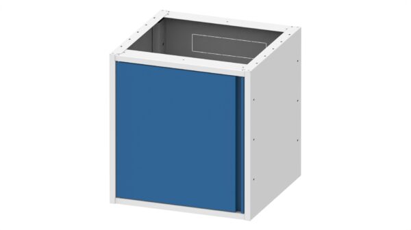 Container mit Tür und Ablageböden