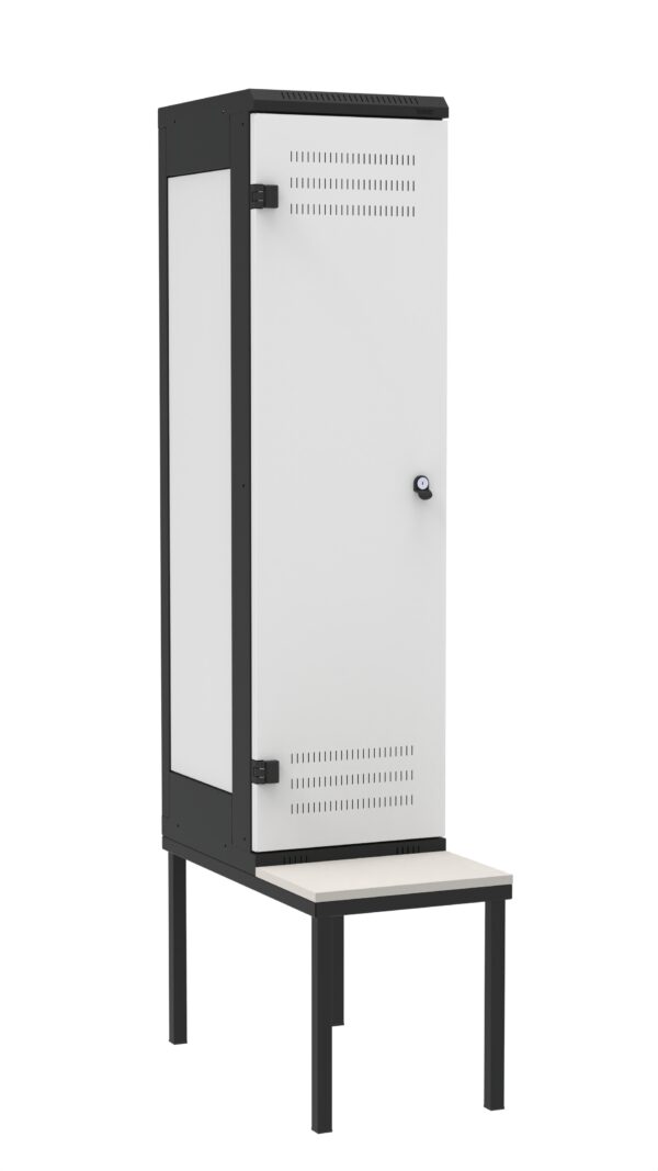 1-türig mit Sitzbank